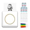 Mini Pocket Photo Printer Portable Thermal Printing hine 203DPI Wireless BT Connection for Picture Lable DIY Handcraft List Meno Notes Journal Receipt Paper Instant Printer Sticker with 6 Rolls view 1