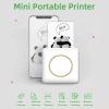Mini Pocket Photo Printer Portable Thermal Printing hine 203DPI Wireless BT Connection for Picture Lable DIY Handcraft List Meno Notes Journal Receipt Paper Instant Printer Sticker with 6 Rolls view 2