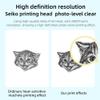 Irfora Mini Thermal Printer Multifunction Portable Sticker with RGB Instant Photo Inkless Printing Port BT Connection for Smartphone with 1 Thermal Paper Roll 57mm + 5 Self-Adhesive Paper view 4