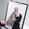 Artist Drawing Glove, 2 Finger Artist Glove for Drawing Tablets Digital Drawing Glove for Stylus Pen Pencil Sketching Painting (S) view 3