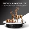 Irfora 360 Degree Electric Rotating Turntable Display Stand for Video Photography Props Speed Adjustable Display Turntable view 2