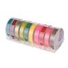 3D Plastic Embossing Label Tape Refill for DYMO 12965 1610 Label with 3/8 Inch * 9.8 feet, 10 Roll (Random Color Delivery) view 3