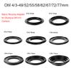 49/52/55/58/62/67/72/77mm Macro Reverse Lens Adapter Ring for Olympus Four Thirds 4/3 Mount Camera Body (49mm) view 2