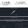 Metal Pitot Tube + Angle of Attack for F-14 F-16 Fighter Aircraft Model view 2
