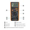 LIBODD LCR Meter Capacitance Inductance Resistance Digital Multimeter Measuring Meter Over Range Display with Crocodile Clips view 2