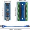 1 Set Mini for Nano V3.0 ATmega328P Micro Controller Board Module with USB Cable and for Nano V3.0 Expansion IO Shield Board Expansion Board for Arduino view 2
