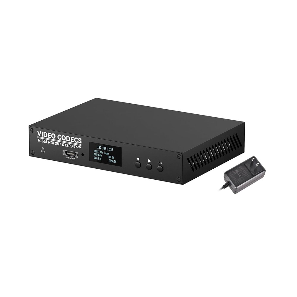 Link Pi DEC2 4K 60FPS HDMI VGA SDI Video Streaming Encoder Decoder, RTSP/RTMP/HTTP/HLS/NDI/SRT Protocols, 1080P HD Decoder for YouTube Game Online Classes Live Broadcasting (SET1)