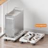 WEISUYUUS Computer Tower Stand, Piece Tower Stand Computer Stand Adjustable Width Space Saving Designs for Office Home Management view 3