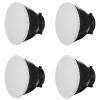 4Pcs Light Diffuser Sock, 7"/18cm Diffuser Lamp Cover White Soft Lampshade Reflector Lamp Sock for Studio Strobe Reflectors Ring Light Flash Light Standard Reflector view 1