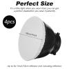4Pcs Light Diffuser Sock, 7"/18cm Diffuser Lamp Cover White Soft Lampshade Reflector Lamp Sock for Studio Strobe Reflectors Ring Light Flash Light Standard Reflector view 2