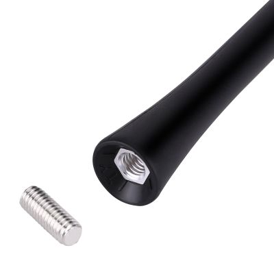 Shkalacar Universal 9 Inch Car Replacement Anti Noise Beesting Aerial FM Radio Antenna with Screws, Easy Installation, Fits Most Car Antenna with 4mm, 5mm and 6mm Screw Threads