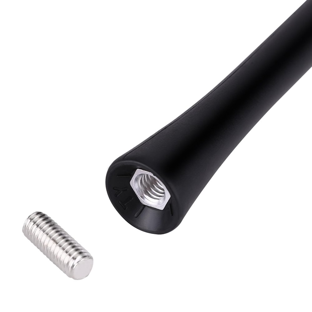 Shkalacar Universal 9 Inch Car Replacement Anti Noise Beesting Aerial FM Radio Antenna with Screws, Easy Installation, Fits Most Car Antenna with 4mm, 5mm and 6mm Screw Threads