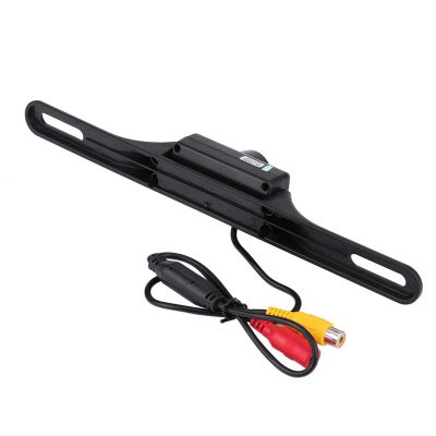 Car Backup Camera with 140 Wide Angle View, License Plate Mount, Night Vision, 7 LED Lights, Waterproof Rearview Reverse System