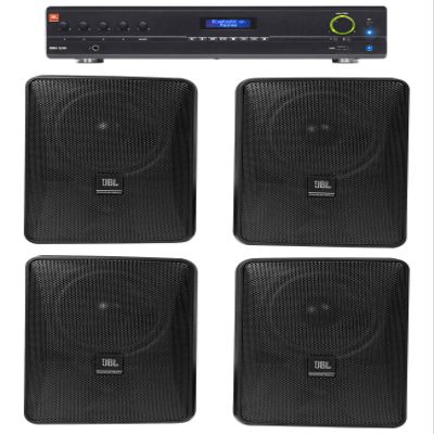 Audiosavings Bundle: VMA1240 Commercial/Restaurant 240W 70v Bluetooth Mixer/Amplifier, 5 Inputs Bundle with (4) Control 25-1 5.25" 30w 70v Wall-Mount Commercial Restaurant/Bar Speakers-Black (5 Items)