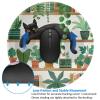 Cat Mouse Pad, Cute Flower Small Mouse Pads for Desk, Round Travel Mousepad for Wireless Mouse Gaming Work Laptop, Plant Leave Mini Computer Mouse Mat, Home Decor Office Desk Accessories view 3