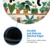 Cat Mouse Pad, Cute Flower Small Mouse Pads for Desk, Round Travel Mousepad for Wireless Mouse Gaming Work Laptop, Plant Leave Mini Computer Mouse Mat, Home Decor Office Desk Accessories view 4