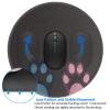 Cute Colorful Cat Paws Round Cute Mouse Pad,Mouse Pads for Wireless Mouse Desk Accessories,Travel Mousepad with Non-Slip Rubber Base,Stitched Edge Mouse Pads for Desk, Computers, Laptop, Office view 3