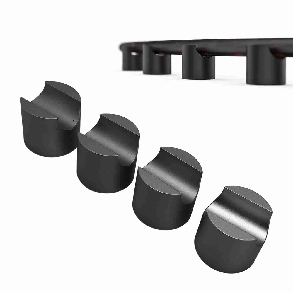 4pcs HiFi Cable Clamp Wire Bracket, Aluminum Alloy Power Speaker Cable Riser Clip with Damping Pads for Studio Home Theater