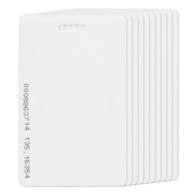 10pcs 125Khz Readable Access Card Proximity Door Control Entry Thick Access Card for Home Office