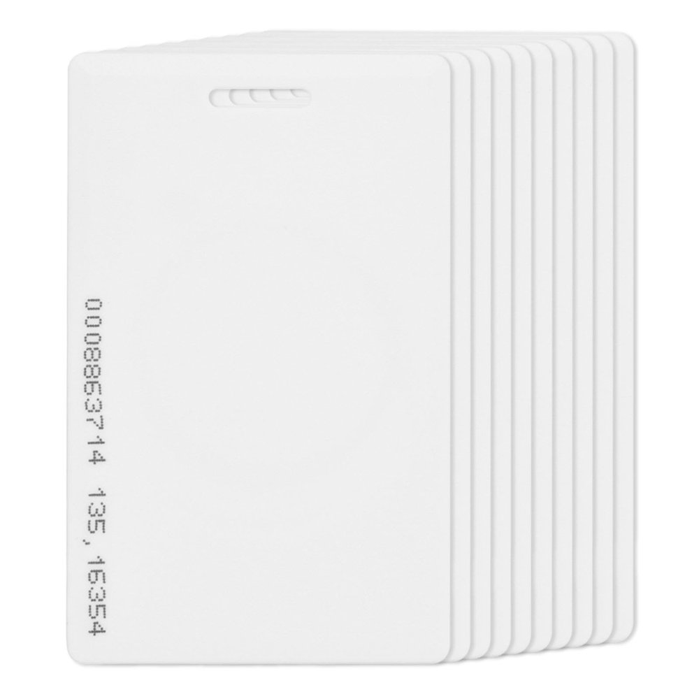 10pcs 125Khz Readable Access Card Proximity Door Control Entry Thick Access Card for Home Office