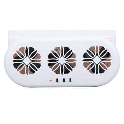 Cooling Fan for Car Ventilation, Exhaust Circulation, Heat Dissipation, Car Window Cooler, USB Plug, Plug and Play for Office (WHITE)