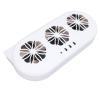 Cooling Fan for Car Ventilation, Exhaust Circulation, Heat Dissipation, Car Window Cooler, USB Plug, Plug and Play for Office (WHITE) view 3