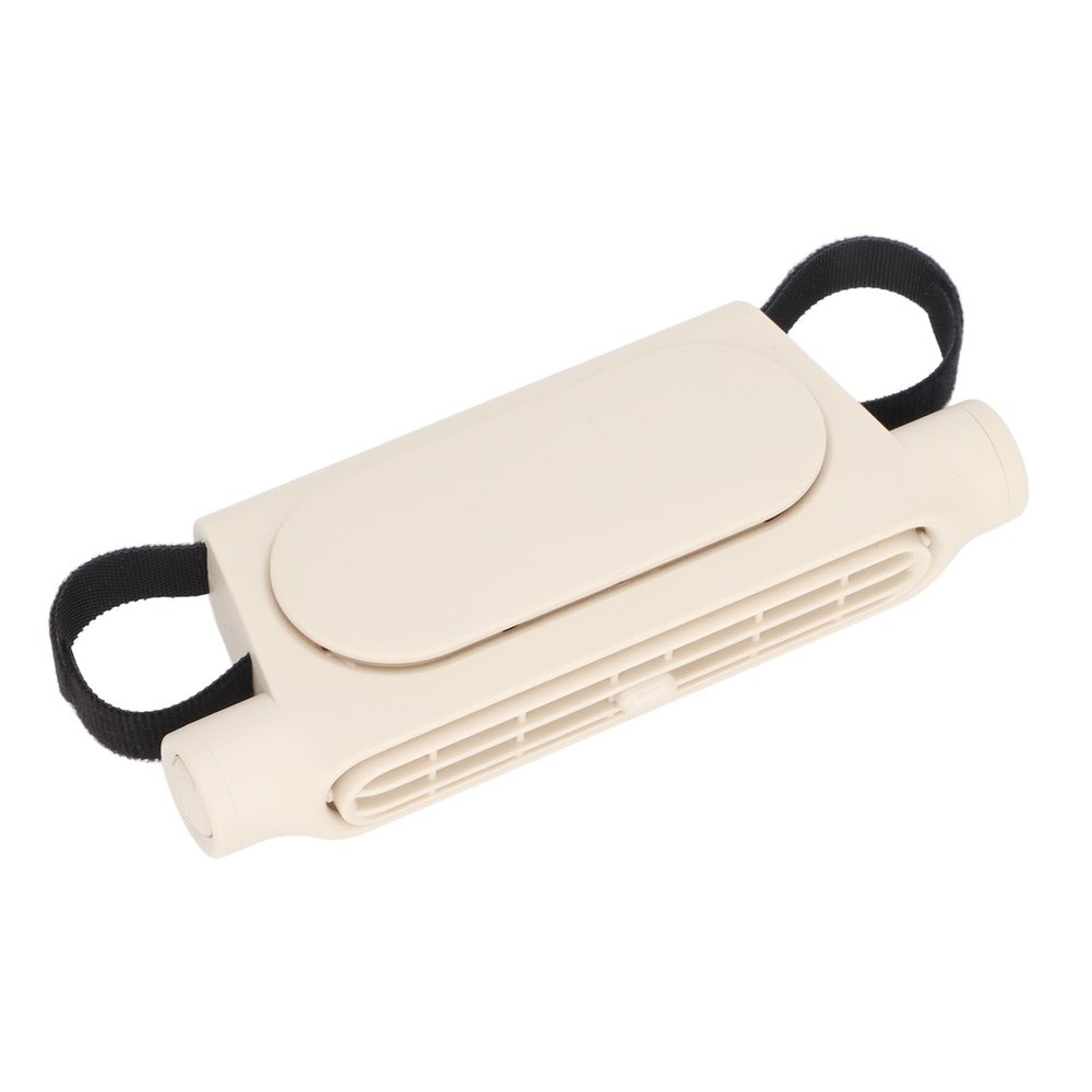 Car Seat Fan, Back Seat Car Fan, Portable USB Powered Cooling for RV (Cream)