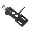 Phono Headshell, Universal Turntable Headshell Replacement for Various Phono, Fit Standard H 4 Bayonet S Shaped Posts (Black) view 1