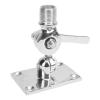 Marine VHF Mount - Polished 316 Stainless Steel Base for 1 Inch Boat Antennas view 2