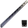 30 Hardwired Power Strip (NO Power Cord), 8 Vertical Tamper Resistant Outlets, with Ears (with mounting tabs on Both Ends), 15A (NOT a 20 Amp Unit), USB, Black view 1