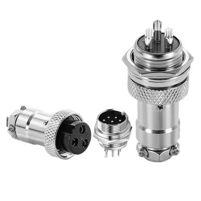 BHUPWZE 5/20/100 Sets GX12 GX16 GX20 Aviation Plug Socket Circular Male Female Docking Panel Connector 2/3/4/5/6/7/8/9/10/12/14 Pin(GX20 Fixed,5 Sets(Male Female)_6P)