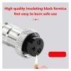 BHUPWZE 5/20/100 Sets GX12 GX16 GX20 Aviation Plug Socket Circular Male Female Docking Panel Connector 2/3/4/5/6/7/8/9/10/12/14 Pin(GX20 Fixed,5 Sets(Male Female)_6P) view 4