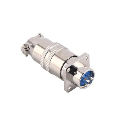 BHUPWZE XS12 Aviation Connector 2Pin/3Pin/4Pin/5Pin/6Pin/7Pin 3A XS12 Back Nut Square Head Formal Mounted Type Aviation Plug(5P)