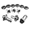 BHUPWZE GX16 16mm 2 3 4 5 6 7 8core9Hole10Pin Flange Aviation Connector XLR Female Plug Male Chassis Mount Circular Socket(GX16 Flange 2Pin,20 Sets) view 1