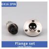 BHUPWZE GX16 16mm 2 3 4 5 6 7 8core9Hole10Pin Flange Aviation Connector XLR Female Plug Male Chassis Mount Circular Socket(GX16 Flange 2Pin,20 Sets) view 2