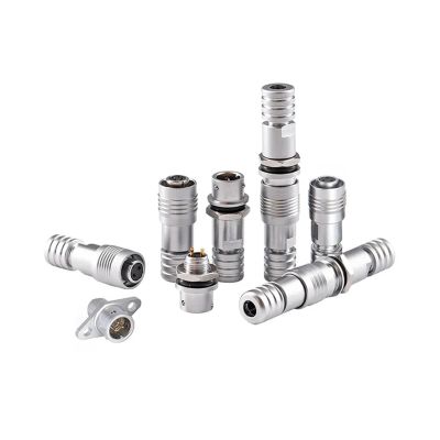 BHUPWZE XS6 Mini Aviation Plug Socket 2Pin 3Pin 4Pin 5Pin 6mm Flange Quick Plug Connector Push-Pull Docking Connectors Angle(XS6-2PIN)