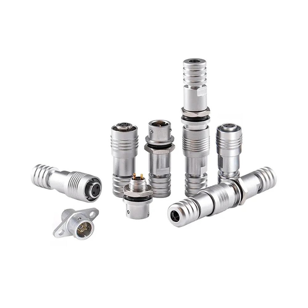 BHUPWZE XS6 Mini Aviation Plug Socket 2Pin 3Pin 4Pin 5Pin 6mm Flange Quick Plug Connector Push-Pull Docking Connectors Angle(XS6-2PIN)