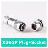 BHUPWZE XS6 Mini Aviation Plug Socket 2Pin 3Pin 4Pin 5Pin 6mm Flange Quick Plug Connector Push-Pull Docking Connectors Angle(XS6-2PIN) view 2