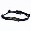 Keep Calm, I'm (almost) A Developer. Developer Gifts, Valentine's Day Unique Rope Bracelets, Gifts from Friends for Him, Adjustable Black Stainless Steel Rope, Inspiring Quote, Funny Developer Gift view 2