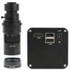 Lab Microscope Accessories AF Autofocus HDMI U Disk Video Auto Focus Industry USB Measurement Function Microscope Camera + 200X C Mount Lens +144 LED Light(200x Lens with Light B) view 2