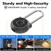 Anweller Fingerprint Gym Locker Lock, Keyless Biometric Long Shackle Small Padlock, Electronic Digital Bluetooth Smart Waterproof Pad Lock for Outdoor Fence Gate School Storage Sport Backpack Travel view 4