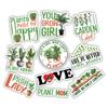 10pcs Plant Mom Sticker Sheet, Cute Botanical Vinyl Decals for Plant Lovers, Gardeners, Waterproof, UV-Resistant, for Laptop, Water Bottle, Notebook, Journal, Planter, Scrapbook, (Plant Mom) view 1