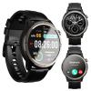 AGM Legion Rugged Smart Watch for Men Women, Bluetooth Calling, AMOLED Display, Heart Rate/SpO2/Sleep Tracking, 5ATM Waterproof, 100+ Sports Modes, DIY Dial, 30D Standby for Tactical Outdoor, Black view 1