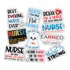 10pcs Nurse Sticker Sheet, Inspirational and Cute Vinyl Decals for Nurses, Healthcare Workers, Waterproof, UV-Resistant, for Laptop, Water Bottle, Notebook, Journal, Phone Case (Design 3) view 1