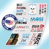 10pcs Nurse Sticker Sheet, Inspirational and Cute Vinyl Decals for Nurses, Healthcare Workers, Waterproof, UV-Resistant, for Laptop, Water Bottle, Notebook, Journal, Phone Case (Design 3) view 3