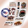 10pcs Bison Sticker Sheet, Cute Vinyl Decals for Bison Lovers, Nature Enthusiasts, Wildlife Fans, Waterproof, UV-Resistant, for Laptop, Water Bottle, Journal, Notebook, Scrapbook, Phone Case view 3