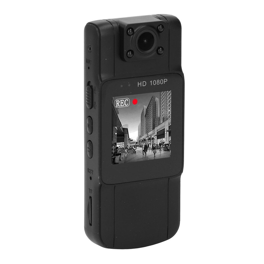 SENECESLI 2K HD Body Worn Camera, Small Wearable Camera with 180 Degree Rotating Lens, Handheld Video Recorder with Back Clip for Travel Security (64G)