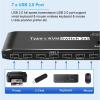 8K USB C KVM Switch Set HDMI&DP Dual Port Output PD 100W Reverse-Charge Laptop for Windows 7/8/10/11 view 3