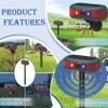 BEAHING Solar Motion Sensor Alarm 2 Horns 13 Sound 4 Mode Motion Detector Alarm Red & Blue LED Waterproof Motion Sensor Alarm for Farm, Garden, House, Solar Motion Sensor Alarm view 4