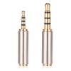 2.5mm to 3.5mm Adapter and 3.5mm to 2.5mm Adapter, Male to Female Stereo Audio Adapters Full Metal Audio Connector 3 Ring Jack Stereo or Mono Converter for Smartphones, Headphone, Mic, Tablets view 1
